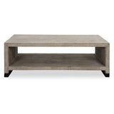 Bosk White Washed Coffee Table - Ornate Home