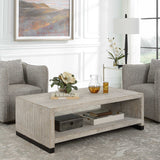 Bosk White Washed Coffee Table - Ornate Home