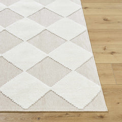 Bosley Beige Washable Area Rug - Ornate Home