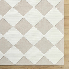 Bosley Beige Washable Area Rug - Ornate Home