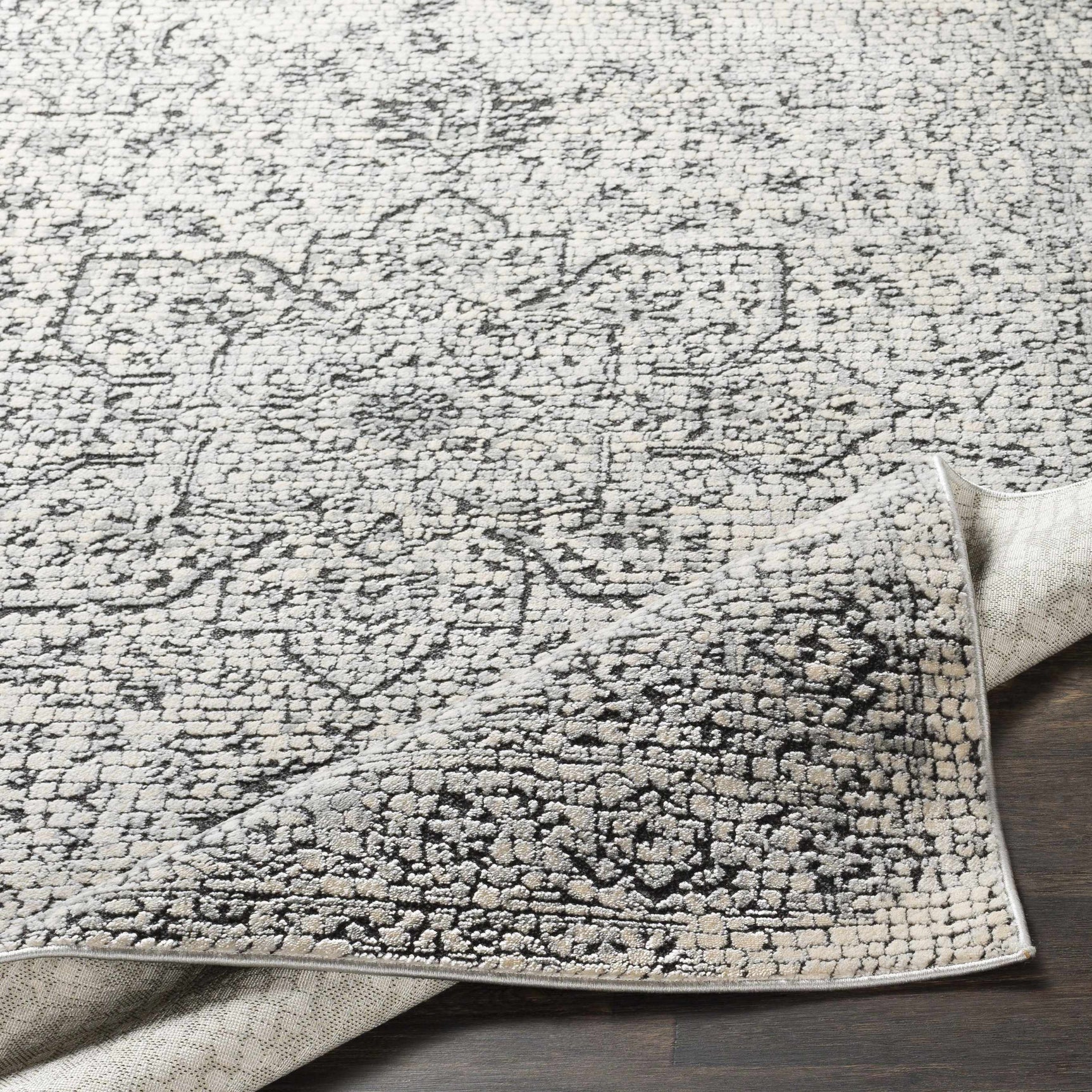 Bosphorus Black Mosaic Rug - Clearance - Ornate Home