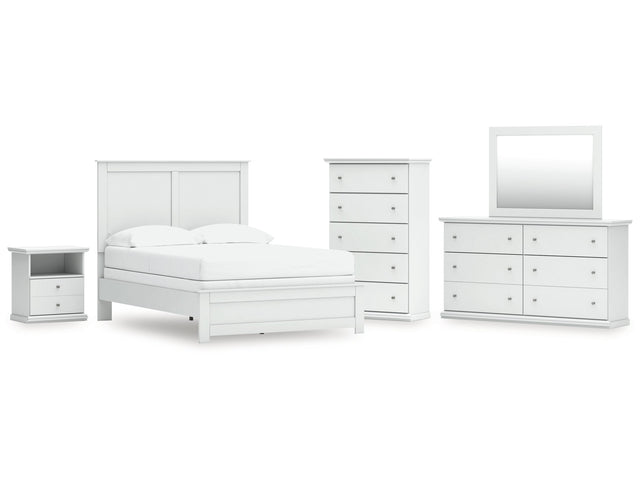 Bostwick Shoals Full Panel Bed, Dresser, Mirror, Chest, and Nightstand - Ornate Home