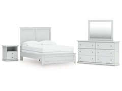 Bostwick Shoals Full Panel Bed, Dresser, Mirror and Nightstand - Ornate Home