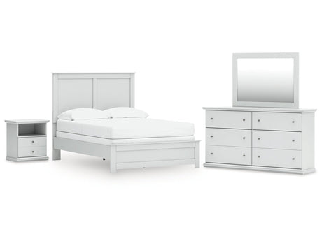 Bostwick Shoals Full Panel Bed, Dresser, Mirror and Nightstand - Ornate Home