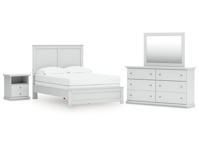 Bostwick Shoals Full Panel Bed, Dresser, Mirror and Nightstand - Ornate Home