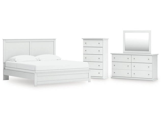 Bostwick Shoals King Panel Bed, Dresser, Mirror and Chest - Ornate Home