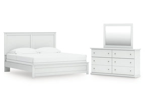Bostwick Shoals King Panel Bed, Dresser and Mirror (Online Special Price) - Ornate Home
