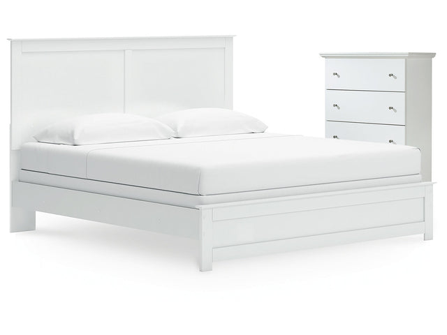 Bostwick Shoals King Panel Bed and Chest - Ornate Home