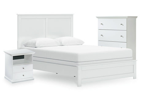 Bostwick Shoals Queen Panel Bed, Cheat and Nightstand - Ornate Home