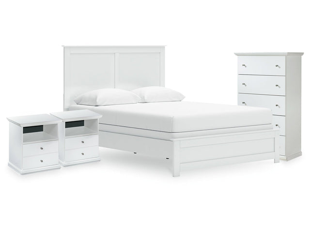 Bostwick Shoals Queen Panel Bed, Chest and 2 Nightstands - Ornate Home