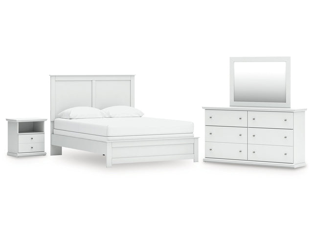 Bostwick Shoals Queen Panel Bed, Dresser, Mirror and Nightstand - Ornate Home