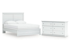 Bostwick Shoals Queen Panel Bed and Dresser - Ornate Home