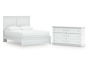 Bostwick Shoals Queen Panel Bed and Dresser - Ornate Home
