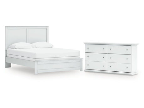 Bostwick Shoals Queen Panel Bed and Dresser - Ornate Home