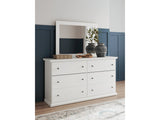 Bostwick Shoals White Dresser & Mirror (Online Special Price) - Ornate Home