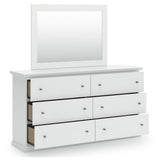 Bostwick Shoals White Dresser & Mirror (Online Special Price) - Ornate Home