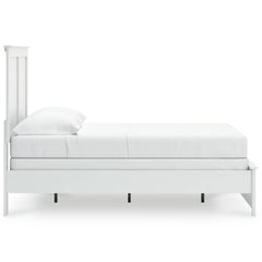 Bostwick Shoals White Full Panel Bed, Dresser, Mirror, Chest, and Nightstand - Ornate Home