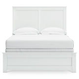 Bostwick Shoals White Full Panel Bed, Dresser, Mirror, Chest, and Nightstand - Ornate Home