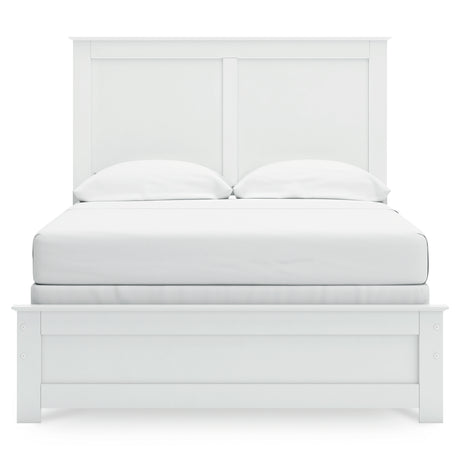 Bostwick Shoals White Full Panel Bed, Dresser, Mirror, Chest, and Nightstand - Ornate Home