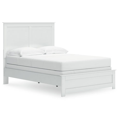 Bostwick Shoals White Full Panel Bed, Dresser, Mirror, Chest, and Nightstand - Ornate Home