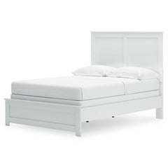 Bostwick Shoals White Full Panel Bed, Dresser, Mirror, Chest, and Nightstand - Ornate Home