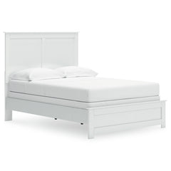 Bostwick Shoals White Full Panel Bed, Dresser, Mirror, Chest, and Nightstand - Ornate Home