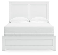 Bostwick Shoals White Full Panel Bed, Dresser and Mirror - Ornate Home