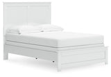 Bostwick Shoals White Full Panel Bed, Dresser and Mirror - Ornate Home