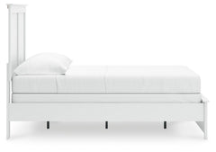 Bostwick Shoals White Full Panel Bed, Dresser and Mirror - Ornate Home