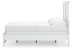 Bostwick Shoals White Full Panel Bed, Dresser and Mirror - Ornate Home
