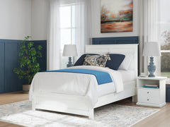 Bostwick Shoals White Full Panel Bed, Dresser and Mirror - Ornate Home
