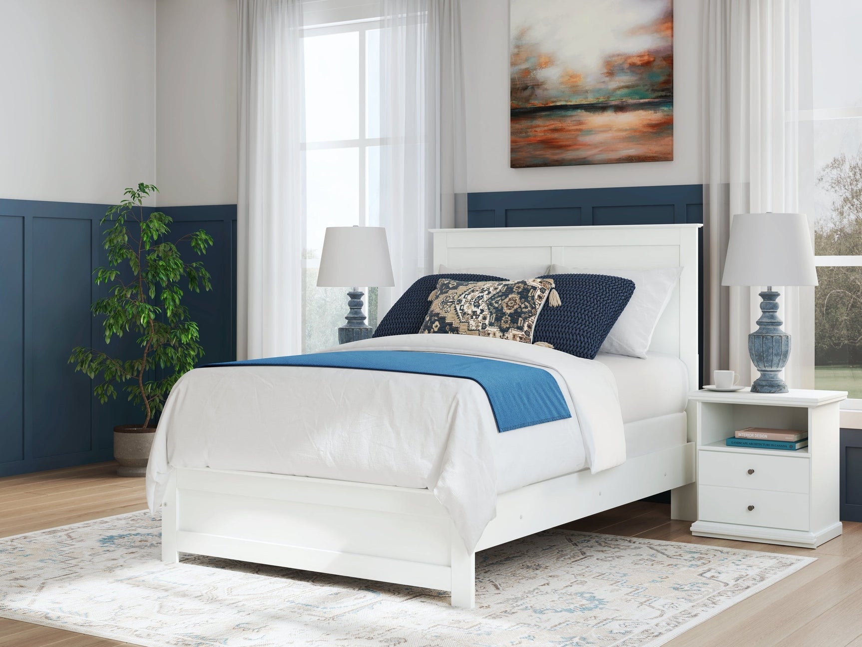 Bostwick Shoals White Full Panel Youth Bed (Online Special Price) - Ornate Home