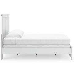 Bostwick Shoals White King Panel Bed, Dresser, Mirror, Chest and 2 Nightstands - Ornate Home