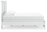 Bostwick Shoals White King Panel Bed (Online Special Price) - Ornate Home