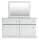 Bostwick Shoals White Queen Panel Bed, Dresser and Mirror (Online Special Price) - Ornate Home