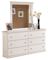 Bostwick Shoals White Six Drawer Dresser - Ornate Home