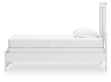 Bostwick Shoals White Twin Panel Bed, Chest and Nightstand - Ornate Home