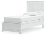 Bostwick Shoals White Twin Panel Bed, Chest and Nightstand - Ornate Home