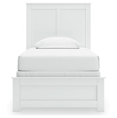 Bostwick Shoals White Twin Panel Bed, Chest and Nightstand - Ornate Home