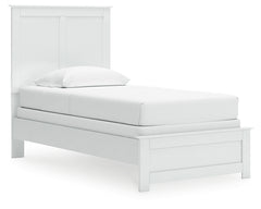 Bostwick Shoals White Twin Panel Bed, Chest and Nightstand - Ornate Home