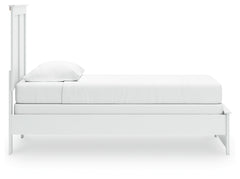 Bostwick Shoals White Twin Panel Bed, Chest and Nightstand - Ornate Home