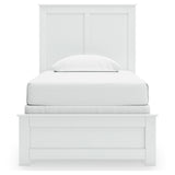 Bostwick Shoals White Twin Panel Youth Bed - Ornate Home