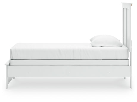 Bostwick Shoals White Twin Panel Youth Bed - Ornate Home