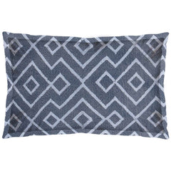 Boswell Blue 13x21 Diamond Patterned Pillow Cover - Ornate Home
