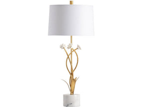 Botanical Garden Gold/White Table Lamp (Set of 2) - Ornate Home