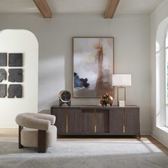 Botero Walnut Console Cabinet - Ornate Home