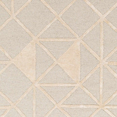 Botiu Blue Geometric Hand Tufted Wool Area Rug - Clearance - Ornate Home