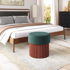 Boto Green Storage Ottoman - Ornate Home