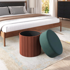 Boto Green Storage Ottoman - Ornate Home