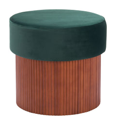 Boto Green Storage Ottoman - Ornate Home